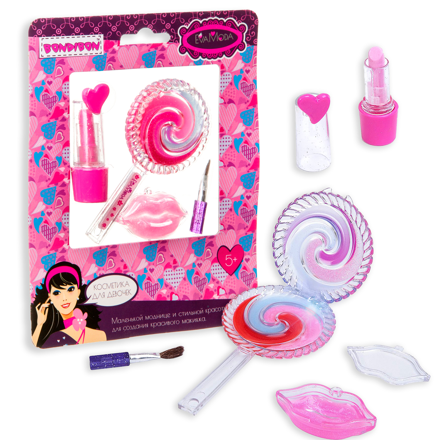 Bondibon набор детской декоративной косметики eva moda вв2254. детская косметика. набор косметики bondibon eva moda вв2254. набор детской декорат косметики bondibon eva moda box. набор косметики bondibon eva moda (вв2247).