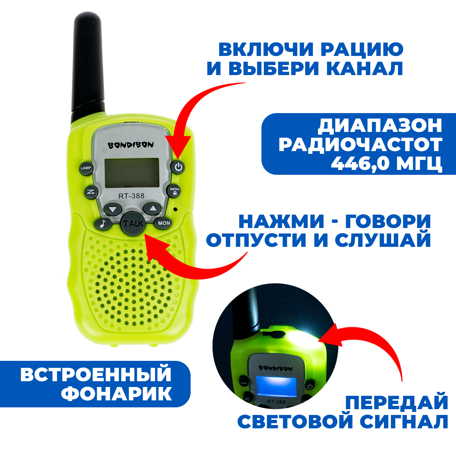 Набор раций Bondibon 8 каналов Технический прогресс науки с Буки 2 шт.  (арт. ВВ4130) – купить в Москве по цене 7 014 руб. в интернет-магазине  Bondibon