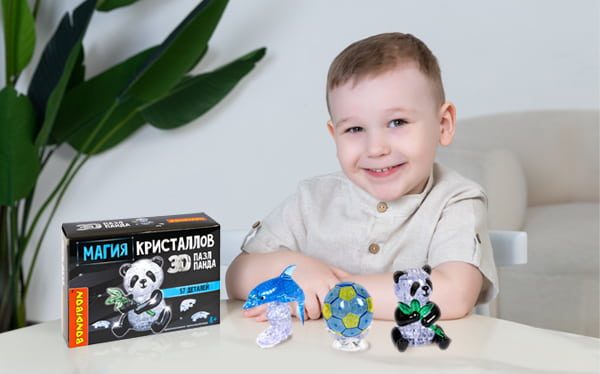 Пластмассовые 3D пазлы МАГИЯ КРИСТАЛЛОВ Bondibon