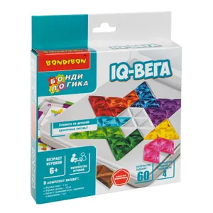 Настольная логическая игра-головоломка "IQ-ВЕГА", серое поле, БондиЛогика Bondibon - фото 1